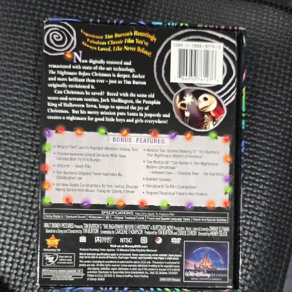 Disney The Nightmare Before Christmas 2 Disc Collector's Edition